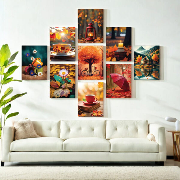 9 pcs universe unique Combo Wallart set for Home Decoration