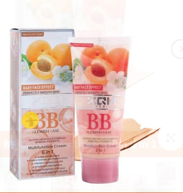 XQM BB Blemish Apricot Base Cream – 6-in-1 Multifunction Cream, 65ml for Flawless, Radiant Skin - Image 3