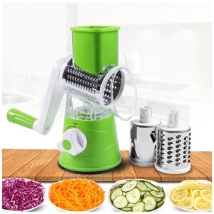 TableTop Drum Grater | Manual Vegetable Cutter Slicer & Grater | Multi-Functional Kitchen Gadget ( Random Color )