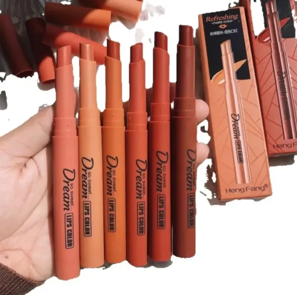 HengFang Matte Lipstick [6 Pcs Set] - Image 4