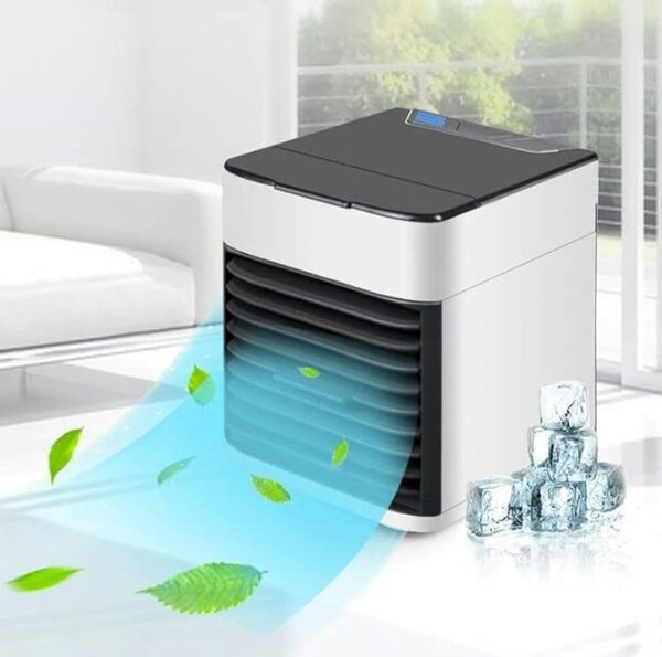 Air Ultra Portable Home Air Cooler | Portable Personal Air Conditioner,2X cooling Power with Night Light Add ice cubes for Special Cooling  (random color)