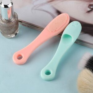 Silicone Facial Finger Nose Brush  Face Cleaner Blackhead Remover - Silicone Face Cleaner Blackhead Remover Brush Cleanser Nose Pore Brush Finger Scruber Tool Facial Skin Cleaner Massage Brush ( Random Color )