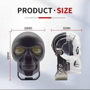 Motorcycle Skull Fog Light LED – Waterproof, High-Low Beam Auxiliary Headlight
