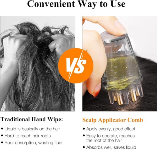 Scalp Root Hair Oil Applicator | Mini Oil Massage Comb - Image 8