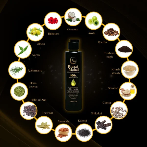Rivaaj Hair Oil Hair Food Organic Hair Problem Solution 200 ml | Best Quality Hair Food Oil