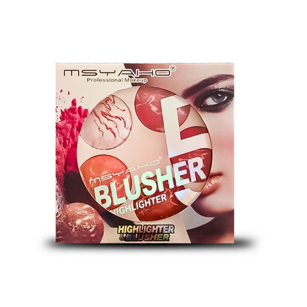 5-in-1 MSYAHO Professional Makeup Palette – 3D Highlighter, Blusher, Contour, Bronzer & Illuminator All-in-One Kit - Image 6