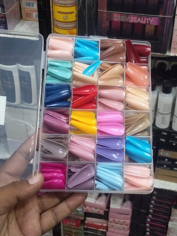 Rare & Serendipity NAIL TIPS [576 pieces] in each Box | With Glue - Image 2