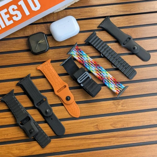 TLTM-M2000 series 10 with airpods and 7 straps / Touch Screen, Fitness Tracker, Voice Assistant, Wireless Call Make/Answer, Music Control, Message Notifications, Perfect Gift - Image 11