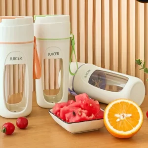 USB Rechargeable Juicer Blender- 8 Blades- Mini Portable Personal Size Juicer 350 ML (random color)