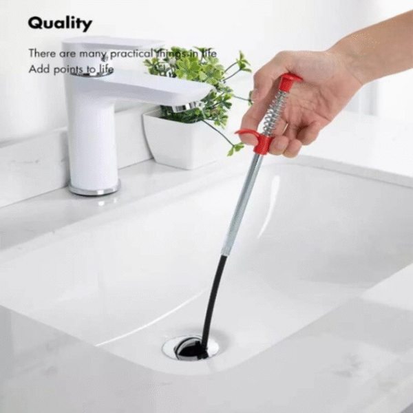 Stainless Steel Sink Wire | Drain Cleaner Wire Spring Sink Cleaning Stick - Image 6
