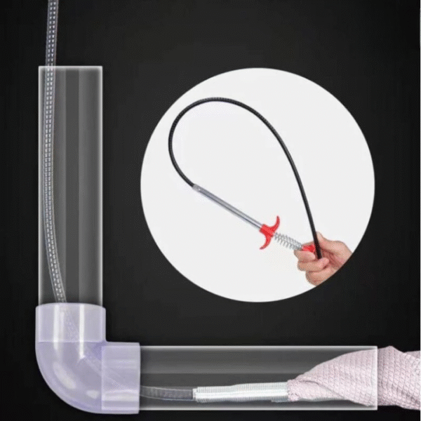 Stainless Steel Sink Wire | Drain Cleaner Wire Spring Sink Cleaning Stick - Image 5