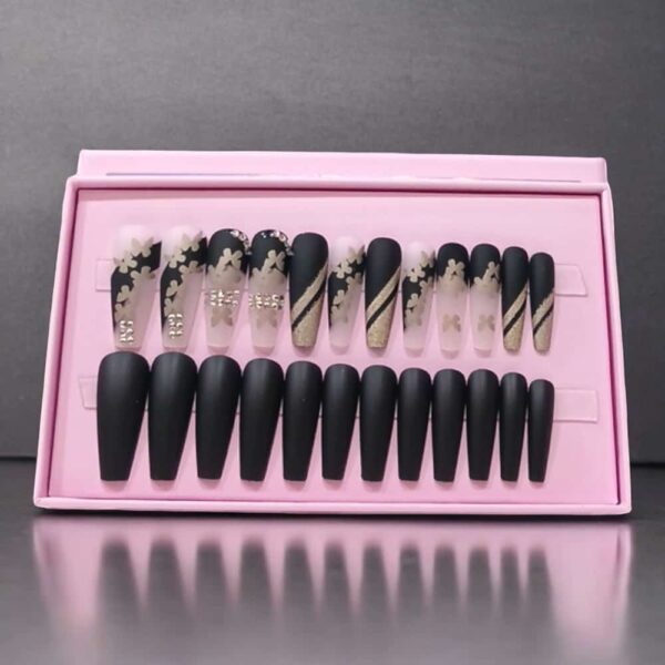 24 Pcs black Matte Perfection – O.two.o Nail Polish For A Luxe Look | Best Nails For Women