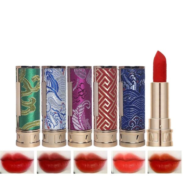5 Pc Velvet Matte Lipstick Set – Long-Lasting, Rich Colors - Image 4