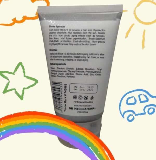 Naturals Beauty Gluta White Skin Brightning Sun Block Spf 60+ UAV&UVB 120 ML - Image 2