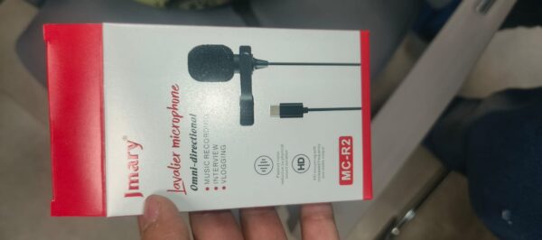 Jmary  TikTok Type-c Lavalier Microphone with Clip Compatible Mobile, Laptop Tab etc - Image 3