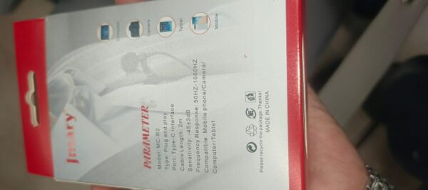 Jmary  TikTok Type-c Lavalier Microphone with Clip Compatible Mobile, Laptop Tab etc - Image 4