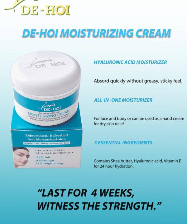 DE-HOI Moisturizing Cream, 100g, Rejuvenated, Refreshed, Brightening - Image 6