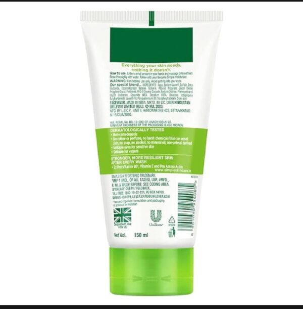New Simple Kind to Skin Moisturizing Face Wash – Gentle Cleanser for Sensitive Skin - Image 7