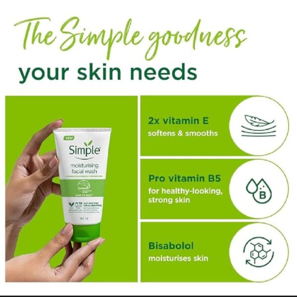 New Simple Kind to Skin Moisturizing Face Wash – Gentle Cleanser for Sensitive Skin - Image 10