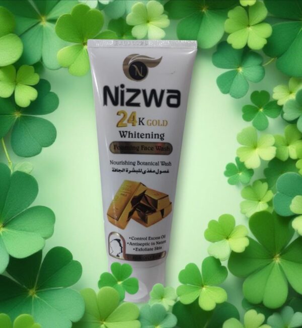 Nizwa 24K Gold Whitening Face Wash – 100ML | Brightening & Glowing Skin - Image 5