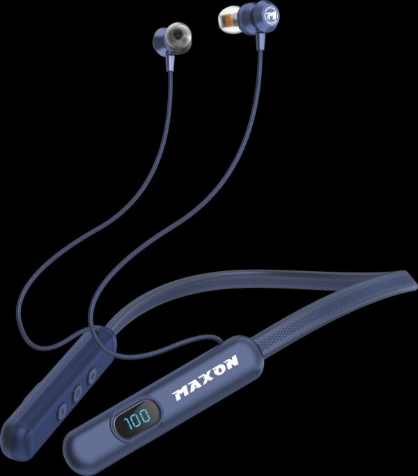 MAXON NB-01 150hrs continue Playback Time Bluetooth Nechband/ 5.4 Bluetooth Soft And Flexible Metal And Magnetic Speakers High Quality Material - Image 8