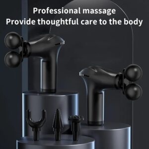 Mini Double-Head Muscle Massage Gun – Deep Tissue Percussion Massager for Back, Shoulder, Legs & Full-Body Pain Relief