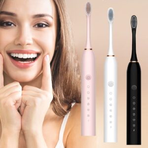 Sonic Electric Toothbrush for Adults IPX7 Waterproof DuPont Brush Head USB Rechargeable High Frequency Cleaning 6 Cleaning Modes