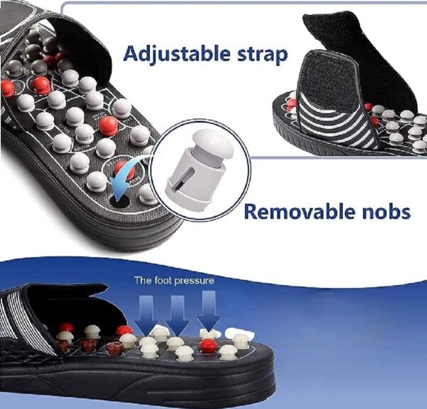 Blueidea Acupressure Massage Slippers for Sugar Patients – Foot Therapy Reflexology Sandals with Acupuncture Points & Non-Slip Sole - Image 8