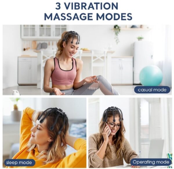 Electric Head Massager Scalp Massage Claw Physiotherapy Decompression Head Scratcher Stress Relief Improve Sleep - Image 7