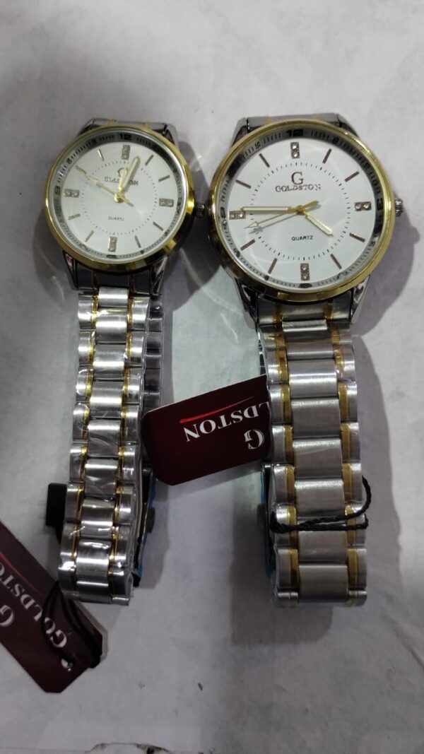 Stainless Steel (Couple Watch) | GOLDSTON | Quartz | New Luxury Design - Image 8