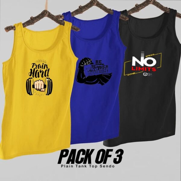 Sando Tanks for Men [Pack of 3] | Fitness gym for muscle & body building | sleeveless tank top gym