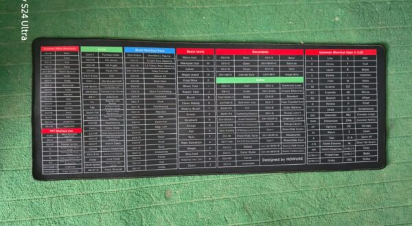 Shortcut Keyboard MAT Office PS Lock Edge CAD/WO/AI/Excel/CDR/PPT Keyboard Table Mat Consignment - Image 3