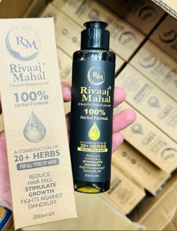 Rivaaj Hair Oil Hair Food Organic Hair Problem Solution 200 ml | Best Quality Hair Food Oil - Image 2