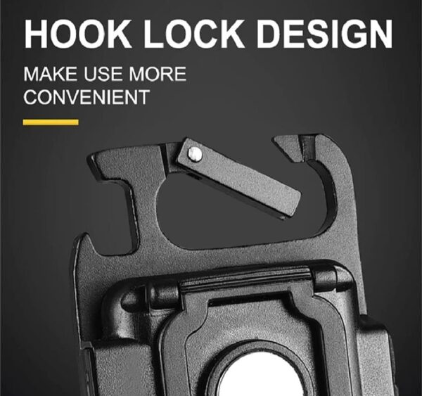 COB Small Flashlight, Keychain Work Light, USB Rechargeable, Mini LED Handheld t, 3 Light Modes Portable Pocket Light for Gift, Camping Emergency Fishing - Image 4
