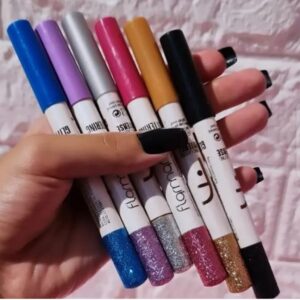 6-in-1 Eye Pencil & Liquid Glitter Makeup Set – Vibrant Shades for Bold, Long-Lasting Eye Looks
