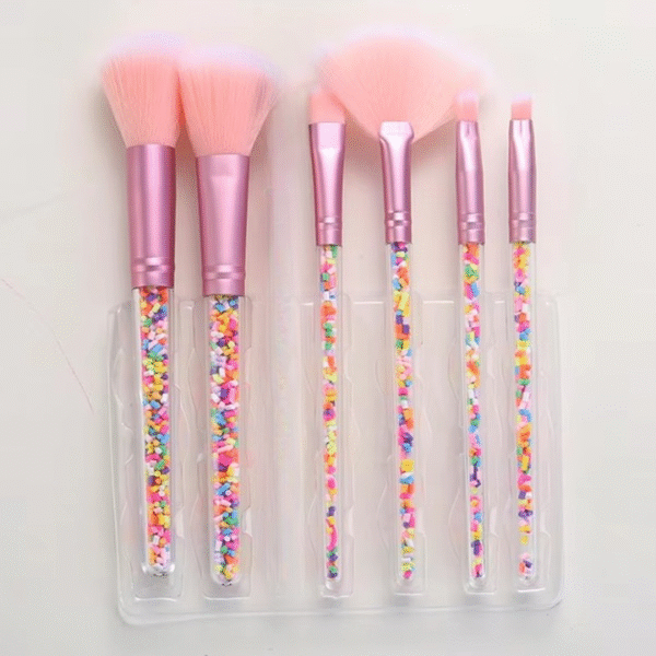 Sweet Beauty 07 PCs Makeup Brush Set | Complete Brush Kit for Professional and Beginner (Random Color) - Image 5