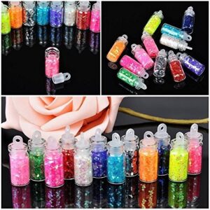 Diy Starry Nail Art Kit, Nail Decals, Glitter Jar Art Kit Features A Selection Of Starry Nail Stickers, Multi-pattern Women Beauty Accessories Kit, Manicure Long-lasting(multi Color)