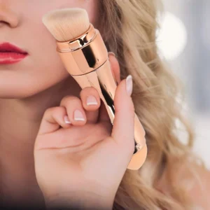 Max Factor x 4 in 1 makeup brush  Set Portable Mini Travel Makeup Brushes Makeup Brush Mini 4 in 1 Kit for Travel Cosmetic Applicator Foundation Sponges Brushes Concealer Professional Make Up Tools (random color)